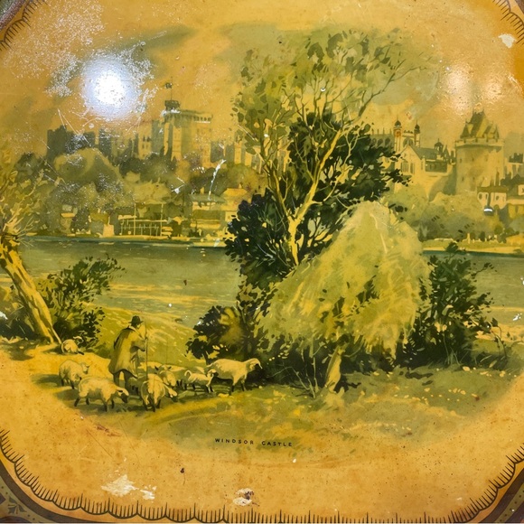 Vintage Baret Ware Metal Serving Tray #124 Regal Windsor Castle Made In England - Picture 2 of 12